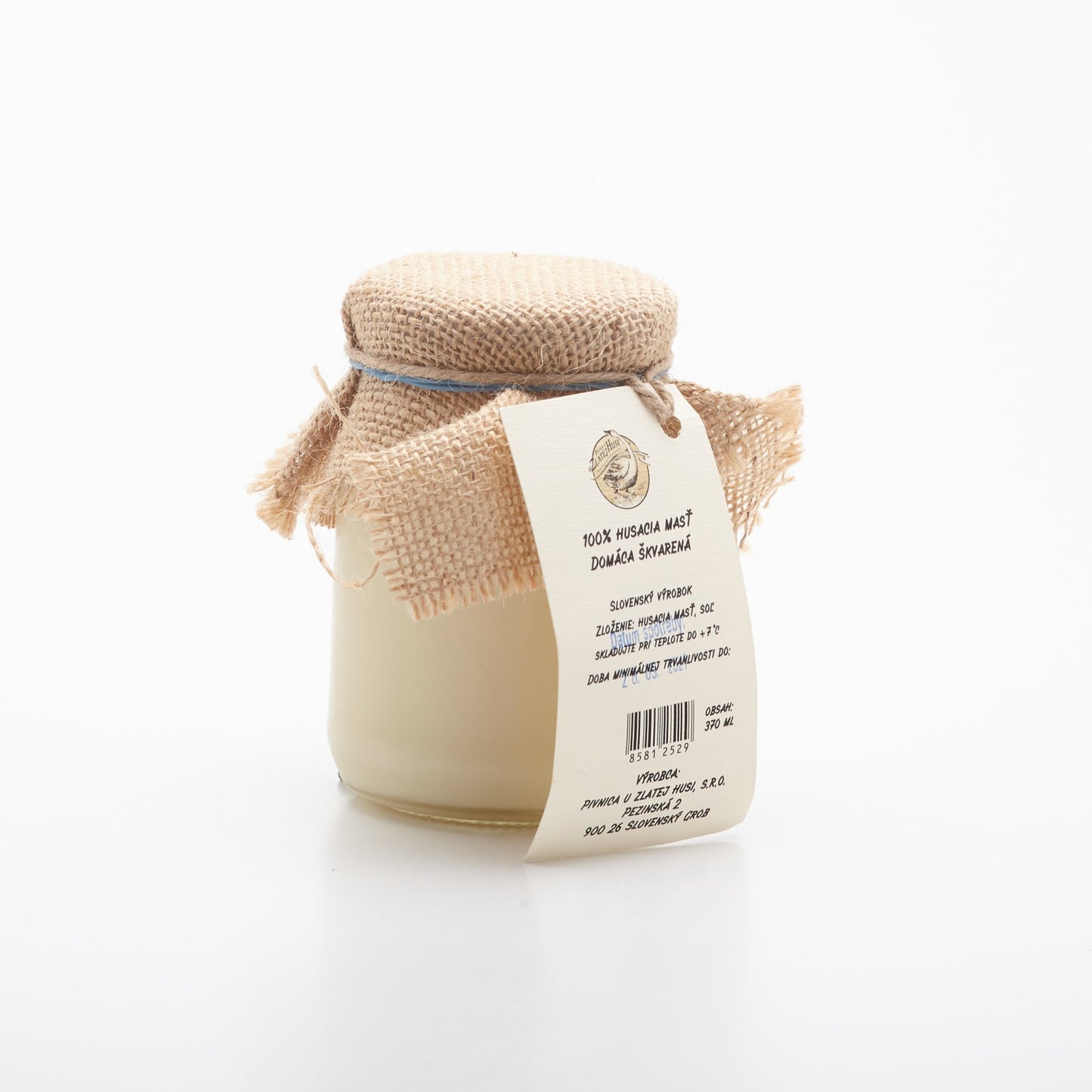 Domáca 100% husacia masť škvarená 370ml
