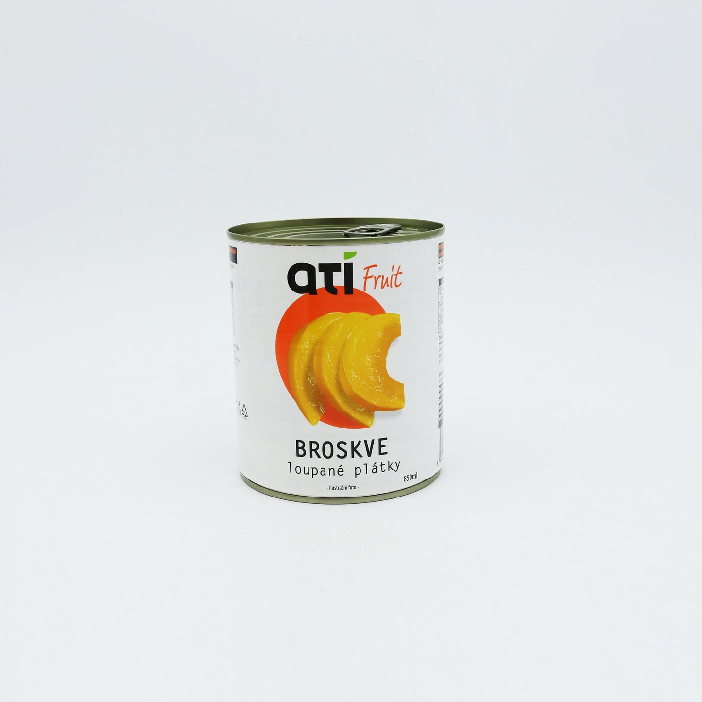 ATI Fruit Broskyne lúpané, plátky 850ml