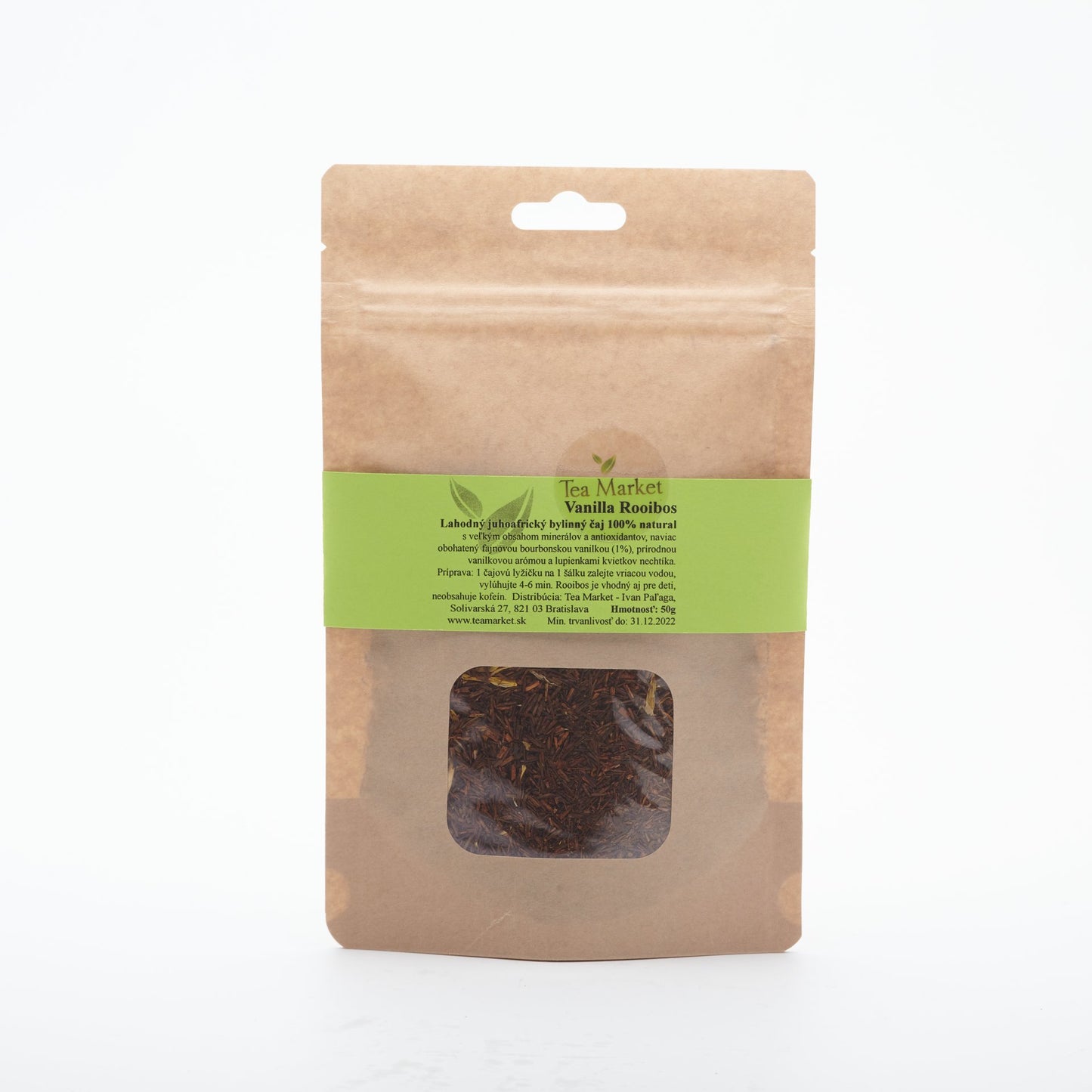 BIO Bylinný čaj Rooibos s vanilkou 50g