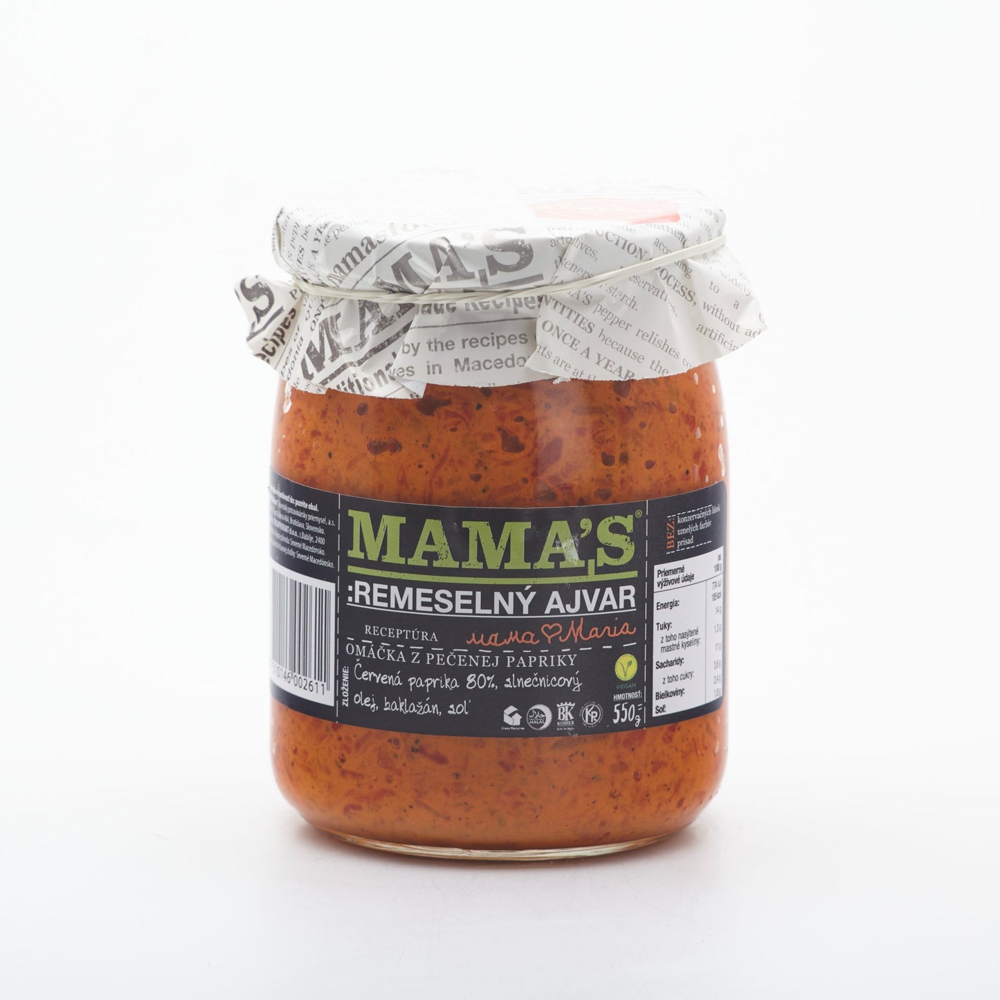 Mama´s ajvar jemný 550g