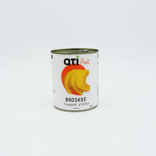 ATI Fruit Broskyne lúpané, plátky  850ml