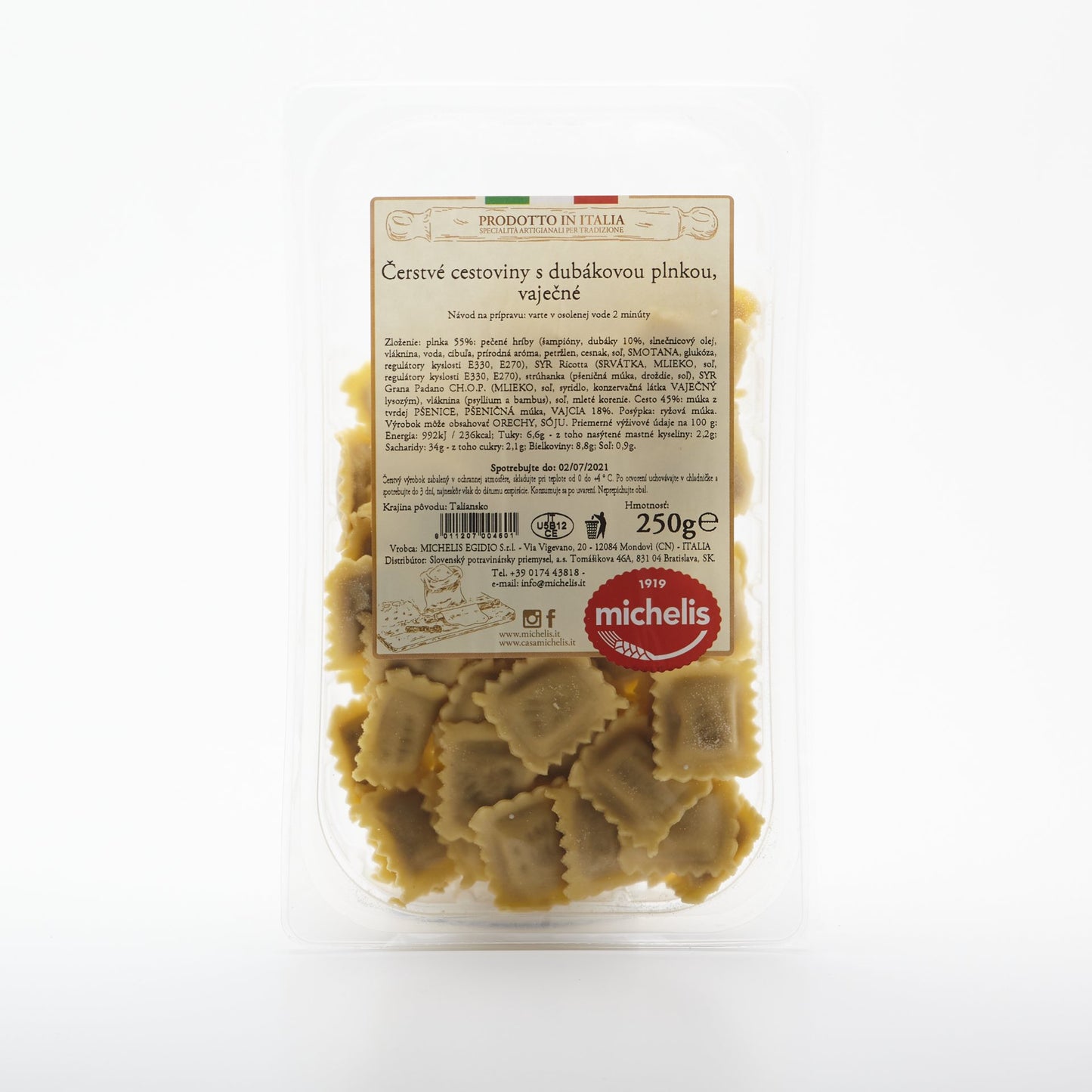 Cestoviny s dubákovou plnkou 250g