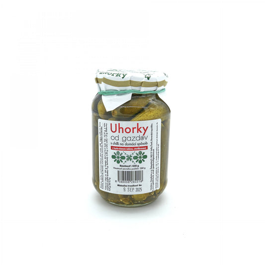 Uhorky s chilli od gazdov 430g